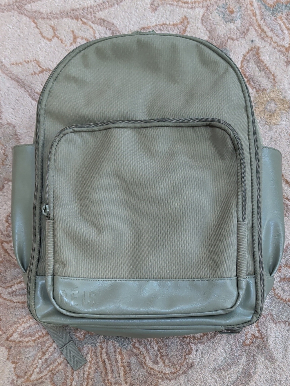 Beis The Backpack Olive Green Weekender Travel Backpack